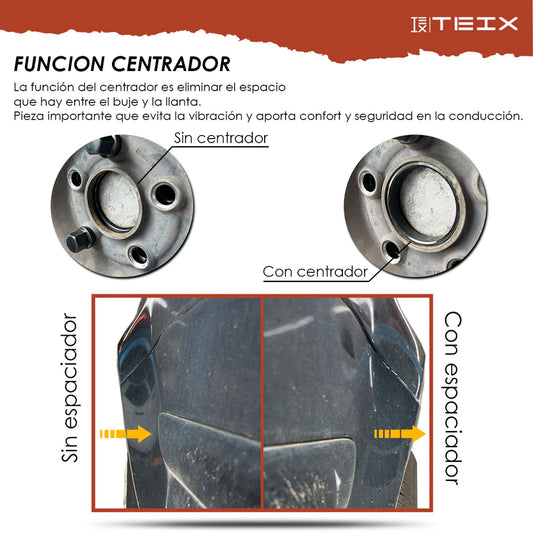 KIT ESPACIADORES 1.5" 6/139